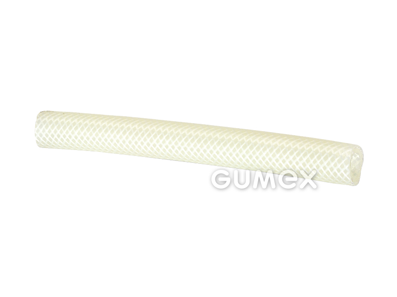 SILIKONSCHLAUCH MIT VERSTÄRKUNG - TRANSPARENT